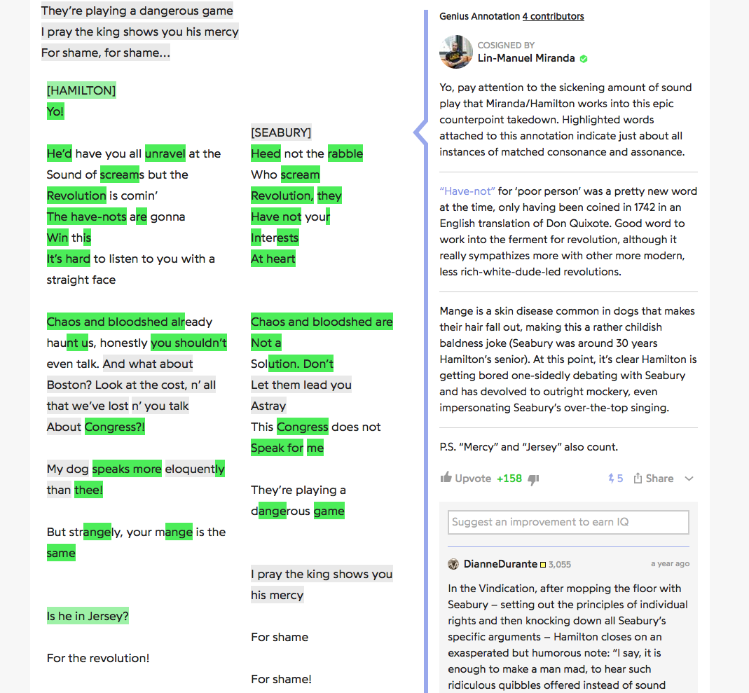 Genius annotation for Farmer Refuted
